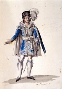 Kostumedesign til grev Almaviva, fra "The Marriage of Figaro", 1905